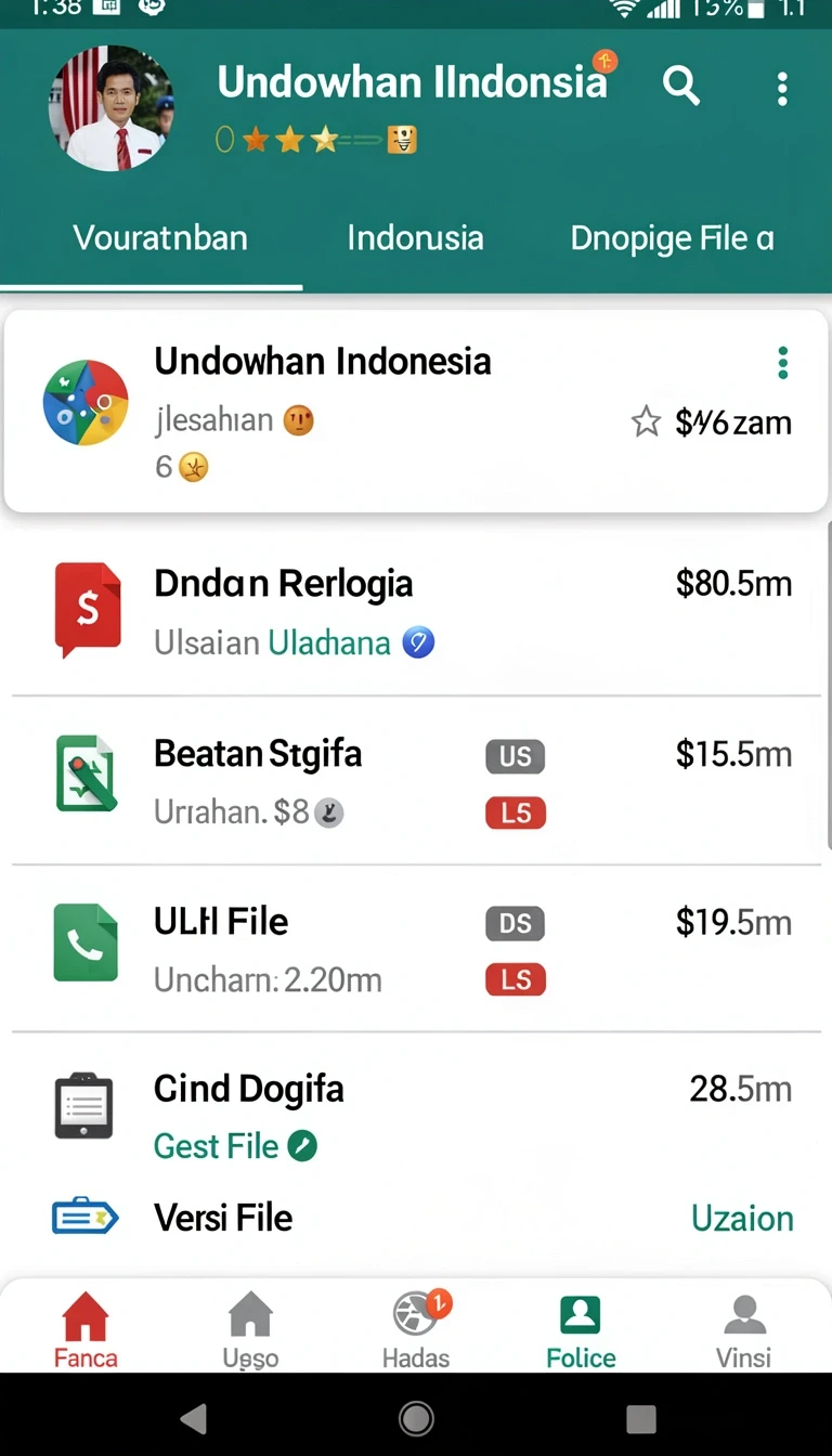 Tampilan utama aplikasi Aplikasi nv77 Terbaik untuk Android dan iOS yang intuitif dan efisien.