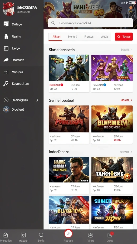 Tampilan utama aplikasi langithoki APK Versi Terbaru untuk Android 2026 yang intuitif dan efisien.